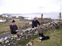 Inishturk: Island brothers, Padraic and Mixie. - Lyons0009037.jpg  Inishturk: Island brothers, Padraic and Mixie fixing the fences. (Neg 30) : 199210 Inish Turk 21.tif, 19921002 Inish Turk 21.tif, Inish Turk, Lyons collection