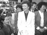 Visit of President MAry Robinson to Inishturk - Lyons0009097.jpg  Inishturk: President Mary Robinson speaking to the children of the National School. (Neg 7 7A) : 19930521 President Mary Robinson's visit 1.tif, Inish Turk, Lyons collection