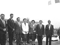 Visit of President MAry Robinson to Inishturk - Lyons0009102.jpg  The Community Council on Inishturk with President Mary Robinson and her husband Nick.    Left to right : Paddy Coleman O' Toole, Bernard Heanue, Packie O' Toole, Mary Catherine Heanue, Mikie O' Toole and Mick O' Toole. (Neg 19A) The Community Council on Inishturk with President Mary Robinson and her husband Nick.  Left to right : Paddy Coleman O' Toole, Bernard Heanue, Packie O' Toole, Mary Catherine Heanue, Mikie O' Toole and Mick O' Toole. (Neg 19A) : 19930521 President Mary Robinson's visit 6.tif, Inish Turk, Lyons collection