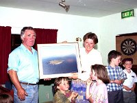 Inishturk: Presentation to a retired teacher - Lyons0009118.jpg  Inishturk: Presentation to a retired teacher. (Neg 17) : 19950629 Presentation on Inish Turk.tif, Inish Turk, Lyons collection