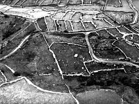 Site for Knock Airport, 1982. - Lyons00-20820.jpg  Approaching the airstrip at Knock airport showing the prolification of small fields and stone walls. : 198208 Knock Airport site 5.tif, Knock Airport, Lyons collection