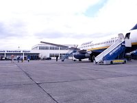 ireland West/Knock Airport, 1999. - Lyons00-20843.jpg  Ryan Air planes at Knock Airport. : 19990501 Knock Airport 6.tif, Knock Airport, Lyons collection