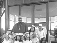 Knock Shrine, 1972. - Lyons00-21070.jpg  First Communicants with Archbishop Cunnane. : 19720507 First Communicants with Archbishop Cunnane.tif, Knock Shrine, Lyons collection