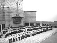 Knock Shrine, 1976. - Lyons00-21104.jpg  Boy scouts invesiture in Knock. : 19761121 Boy Scouts Invesiture 3.tif, Knock Shrine, Lyons collection