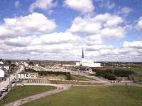 Knock village and the new Basilica, 1979. - Lyons00-21116.jpg  Knock village and the new Basilica. : 197904 Knock Village 1.tif, Knock Shrine, Lyons collection