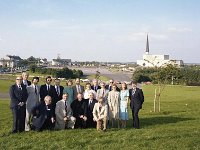 Knock Shrine, 1979. - Lyons00-21134.jpg  Bord Failte personnel on a visit to Knock Shrine. Board Failte Board of Directors and Ireland West Board of Directors with Archbishop Cunnane in Knock. : 197908 Bord Failte Personnel 3.tif, Knock Shrine, Lyons collection