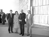 Knock Shrine, 1979. - Lyons00-21137.jpg  Bord Failte personnel on a visit to Knock Shrine. L-R : Sean Staunton, Mary Bennett both Board Members of Ireland West Board; Archbishop Cunnane and P V Doyle Board Failte. : 197908 Visit to Knock Shrine.tif, Knock Shrine, Lyons collection