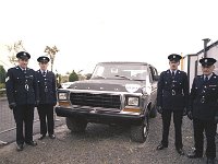 Knock Shrine, 1979. - Lyons00-21147.jpg  Pope John Paul II's visit to Knock. Four Garda escort guarding the Pope's transport. : 19790929 Pope John Paul's visit to Knock 10.tif, Knock Shrine, Lyons collection