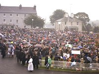 Knock Shrine, 1979. - Lyons00-21155.jpg  Pope John Paul II's visit to Knock. On a wet day the crowd waiting to see the Pope. : 1979 Pope John Paul's visit to Ireland 2.tif, Knock Shrine, Lyons collection