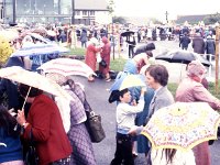 Knock Shrine, 1982. - Lyons00-21176.jpg  Wet day at the Knock pilgrimage. : 19820608 Pioneer Pilgrimage 5.tif, Knock Shrine, Lyons collection