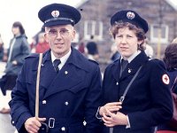 Knock Shrine, 1982, Pioneer Pilgrimage. - Lyons00-21181.jpg  Two members of St John's ambulance corps, also members of the PTAA. : 19820608 Pioneer Pilgrimage 4.tif, Knock Shrine, Lyons collection