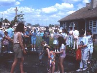 Knock Shrine Pioneer Association of Total Abstinence pilgrimage, 1989. - Lyons00-21200.jpg  Throwing coins in the fountain. : 19890618 Pioneer Pilgrimage 12.tif, Knock Shrine, Lyons collection