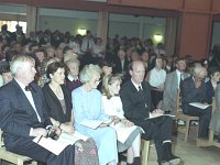 Knock Shrine, 1990. Dedication ceremony for the Chapel of Reconciliation. - Lyons00-21210.jpg  The winning architects with their families. : 19900715 Dedication Ceremony 2.tif, Knock Shrine, Lyons collection