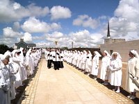 Knock Shrine, 1990. Dedication ceremony for the Chapel of Reconciliation. - Lyons00-21214.jpg  Procession of handmaidens at the Chapel of Reconciliation. : 19900715 Dedication Ceremony 6.tif, Knock Shrine, Lyons collection