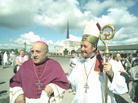 Knock Shrine, 1990. Dedication ceremony for the Chapel of Reconciliation. - Lyons00-21215.jpg  Archbishop Joseph Cassidy at Knock with the Papal Nuncio Archbishop Emmanuele Gerada. : 19900715 Dedication Ceremony 7.tif, Knock Shrine, Lyons collection