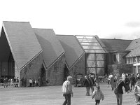 Knock Shrine, Dedication of the Apparition chapel, 1992. - Lyons00-21225.jpg  People entering the Apparition Chapel. : 19920510 Dedication of Apparation Chapel 6.tif, Knock Shrine, Lyons collection