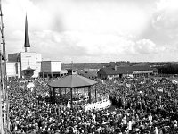 Knock Shrine, National Novena, 1994. - Lyons00-21277.jpg  The crowds outside the Basilica for the National Novena in Knock. : 19940814 National Novena 12.tif, Knock Shrine, Lyons collection