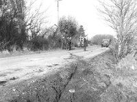 Road collapse between Kilkelly and Knock 1972 - Lyons00-20811.jpg : 1972 Misc, 19720309 Road collapse between Kilkelly & Knock 1.tif, Knock, Lyons collection