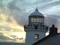 Clare Island Lighthouse, 1994. - Lyons00-20925.jpg  Sunset on Clare Island with the Clare Island lighthosue in the foreground. : 19940830 Clare Island Light House 14.tif, Light Houses, Lyons collection