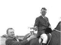 Louisburgh Horseshow, June 1969. - Lyons0018295.jpg  Martin Joe O' Toole presenting the O' Toole Cup to a winning rider. Louisburgh Horseshow, June 1969. : 19690629 Louisburgh Horseshow 1.tif, Farmers Journal, Louisburgh Horseshow, Lyons collection