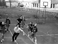 Roving camera in Louisburgh, February 1972. - Lyons0018340.jpg  Roving camera in Louisburgh, February 1972.  Basketball in Sancta Maria College, Louisburgh. : 19720224 Roving Camera 5.tif, Louisburgh, Lyons collection