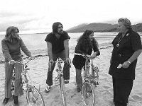 St. Aquinas School of Celtic Studies, Louisburgh, September 1972. - Lyons0018354.jpg  St. Aquinas School of Celtic Studies, Louisburgh, September 1972.  Dr Gerturd Horgan President of Aquinas School of Celtic Studies, Minnesota and Louisburgh talking to overseas students at Old Head beach. : 19720916 St. Aquinas School of Celtic Studies 1.tif, Louisburgh, Lyons collection