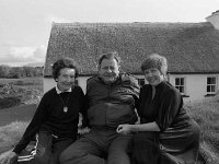 Sean & Peggy McGlory - Lyons0018451.jpg  Hollywood actor Sean McGlory(brother of actor Kevin Mc Glory) with his wife Peggy. At left Mrs Clementine Lyons who brought the McGlorys on a tour of the Holiday Cottages in Louisburgh. May 1984. : 19840519 Sean & Peggy Mc Glory 1.tif, Louisburgh, Lyons collection