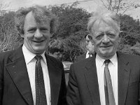 Opening of new caravan park at Old Head 1986. - Lyons0018462.jpg  Actor Mick Lally and his father from Tourmakeady at the opening of new apartments at Old Head, Louisburgh, June 1986. : 19860613 Opening of new caravan park at Old Head 2.tif, Louisburgh, Lyons collection