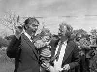 Opening of new caravan park at Old Head 1986. - Lyons0018463.jpg  Padraic Flynn happy to meet actor Mick Lally at the opening of new apartments at Old Head, Louisburgh, June 1986. : 19860613 Opening of new caravan park at Old Head 3.tif, Louisburgh, Lyons collection