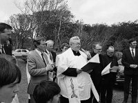 Opening of new caravan park at Old Head 1986. - Lyons0018467.jpg  Fr Tadhg Moran PP Louisburgh; Fr Kieran Waldron CC Louisburgh and Fr John Fallon CC Lecanvy at the opening of new apartments at Old Head, Louisburgh, June 1986. : 19860613 Opening of new caravan park at Old Head 8.tif, Louisburgh, Lyons collection