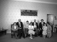 Opening of new caravan park at Old Head 1986. - Lyons0018471.jpg  John and Kathleen Lydon proprietors of the Old Head Hotel, Louisburgh and the new caravan park seated centre with family and friends at the opening of the new caravan park, June 1986. : 19860613 Opening of new caravan park at Old Head 12.tif, Louisburgh, Lyons collection