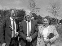 Opening of new caravan park at Old Head 1986. - Lyons0018472.jpg  Mick Lally with his parents at the Opening of new apartments at Old Head, Louisburgh, June 1986. : 19860613 Opening of new caravan park at Old Head.tif, Louisburgh, Lyons collection