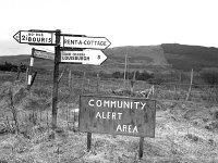 Louisburgh Community Alert, 1987. - Lyons0018491.jpg  Louisburgh signs for Louisburgh Community Alert, February 1987. : 19870228 Louisburgh Community Alert 2.tif, Farmers Journal, Louisburgh, Lyons collection