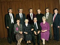 Mr & Mrs Needham Golden Wedding with their family in Louisburgh, June 1987. - Lyons0018514.jpg  Mr & Mrs Needham Golden Wedding with their family in Louisburgh, June 1987. : 19870606 Mr & Mrs Needham Golden Wedding.tif, Louisburgh, Lyons collection