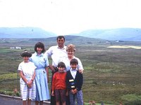 Bernadette and John Bourke with their children at Askelaun, Louisburgh. - Lyons0018515.jpg  Bernadette and John Bourke with their children at Askelaun, Louisburgh in front of their home, June 1987. : 19870625 Bernadette & John Bourke at Askelaun Louisburgh.tif, Farmers Journal, Louisburgh, Lyons collection