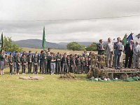 Official opening of Granuaile Resource Centre, Louisburgh, June 1988. - Lyons0018529.jpg  Official opening of Granuaile Resource Centre, Louisburgh, June 1988. The sea scouts assembled for the opening.Officially opened by the Minister for the Environment Mr Padraic Flynn T.D. : 19880618 Grainne Uaile Resource Centre 9.tif, 19880618 Granuaile Resource Centre 9.tif, Louisburgh, Lyons collection