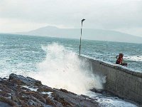 Roonagh pier, Louisburgh, 2002 - Lyons0018585.jpg  High swells at Roonagh Pier as a result of gale force winds, February 2002. : 20020202 High swells at Roonagh Pier 1.tif, Louisburgh, Lyons collection