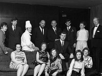 Staff dance in Mulranny Hotel, October 1971. - Lyons0018625.jpg  Staff dance in Mulranny Hotel, October 1971. Seated centre Mr Lawlor Manager of the Great Southren Hotel Mularnnny with his senior staff. : 19711010 Staff Dance in Mulranny Hotel 2.tif, Lyons collection, Mulranny