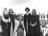 Newport Festival, August 1966. - Lyons0016297.jpg  Newport Festival, August 1966. Festival Queen Grainne Uaile and her ladies in waiting at the Newport festival. : 196608 Newport Festival 4.tif, Lyons collection, Newport