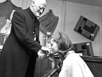 Newport Festival, August 1966. - Lyons0016300.jpg  Newport Festival, August 1966. The festival Queen kissing Archbishop Joseph Walsh's ring the custom at the time at the Newport festival. : 196608 Newport Festival 7.tif, Lyons collection, Newport