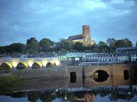 The Bridge and the Church in Newport, May 1988. - Lyons0016345.jpg  The Bridge and the Church in Newport, May 1988. : 198805 Newport 2.tif, Lyons collection, Newport