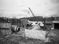 Myles Staunton's new seaweed factory being built in Newport, March 1969. - Lyons0016373.jpg  Myles Staunton's new seaweed factory being built in Newport, March 1969. : 19690325 Building the new Clew Bay Seaweed factory.tif, Lyons collection, Newport