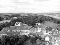 Newport, July 1969.. - Lyons0016387.jpg  Newport view from the church spire, July 1969. : 19690716 Newport.tif, Lyons collection, Newport