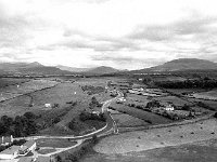 Newport view from the church tower July 1969. - Lyons0016388.jpg  Newport view from the church tower showing the local farms, July 1969. : 19690716 View from Newport Tower.tif, Lyons collection, Newport