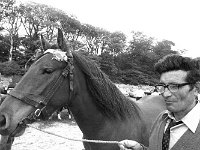 Newport Show, August 1972. - Lyons0016410.jpg  Birdie Ryder, Newport with his winning horse.   Newport Show, August 1972. : 19720830 Newport Show 6.tif, Farmers Journal, Lyons collection, Newport