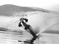 Water skiing in Newport.. - Lyons0016422.jpg  Johnny and Maureen Mc Govern water skiing in Newport, September 1972. : 19720927 Water skiing in Newport 10.tif, Lyons collection, Newport