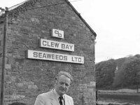 Myles Staunton at his seaweed factory in Newport, May 1979. - Lyons0016464.jpg  Myles Staunton at his seaweed factory in Newport, May 1979. : 19790526 Proprietor of Clew Bay Seaweed Factory.tif, Lyons collection, Newport