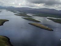 Fish cages in Clew Bay, Newport, April 1988.. - Lyons0016497.jpg  Fish cages in Clew Bay, Newport, April 1988.