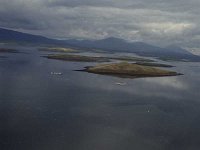 Fish cages in Clew Bay, Newport, April 1988.. - Lyons0016501.jpg  Fish cages in Clew Bay, Newport, April 1988.