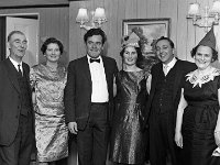 Belclare House, 1965 - Lyons00-21331.jpg  L-R : John Tom Navin; Madia Stack; Mixie and Mary Conway; Tommy Joe Coughlan and Mona Navan. New Years Eve party. : 19651231 New Years Eve Party 10.tif, Belclare House, Lyons collection